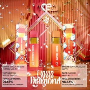 Favs Mango Madness & Cherry Gelato 2G Liquid Diamond – Strongest THC Vape
