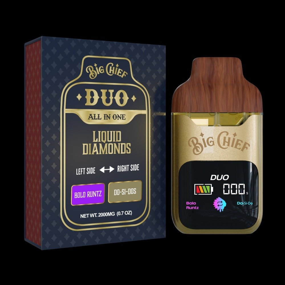 Big Chief Duo Bolo Runtz × Do-Si-Dos 2G Duo Disposable – Strongest THC Vape