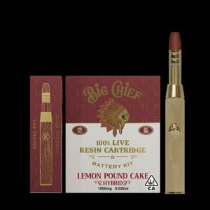 Big Chief Lemon Pound Cake 1G Cart – Strongest THC Vape