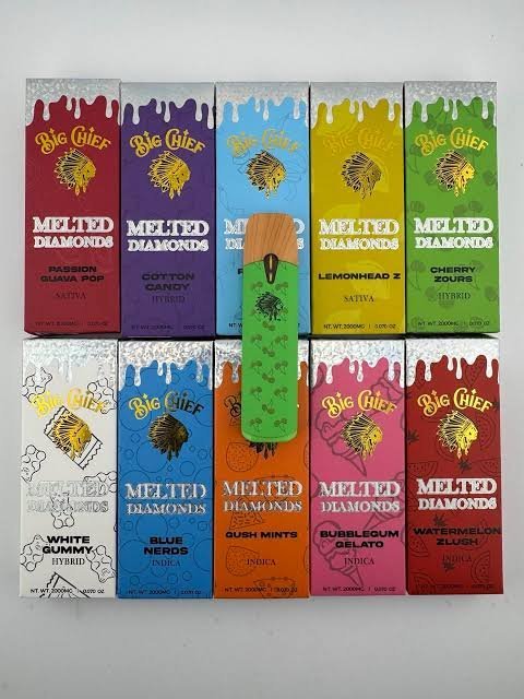 Big Chief Melted Diamonds 2G Mixed Flavors – Strongest THC Vape