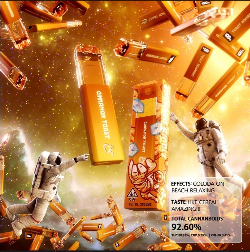 Favs 3G Cinnamon Toast 3G Disposable (Indica) – Strongest THC Vape