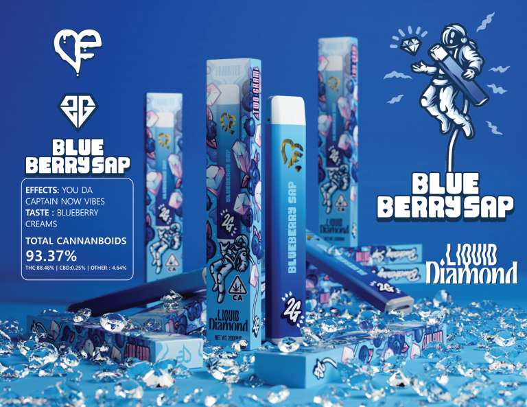 Favs Blueberry Sap 2G Liquid Diamond – Strongest THC Vape