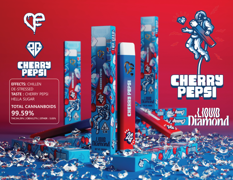 Favs Cherry Pepsi 2G Liquid Diamond – Strongest THC Vape