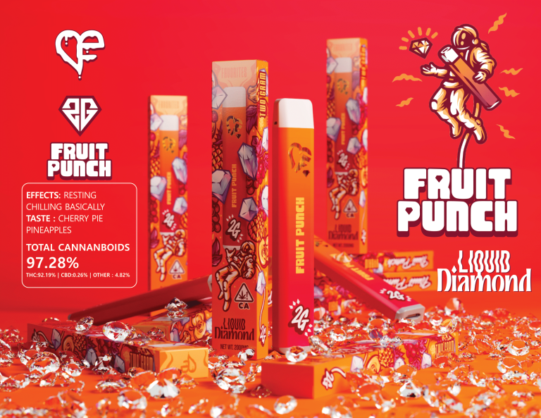 Favs Fruit Punch 2G Liquid Diamond β Strongest THC Vape