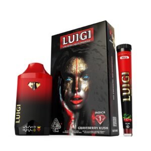 Luigi Series 6 Graveberry Kush 2G Disposable – Strongest THC Vape