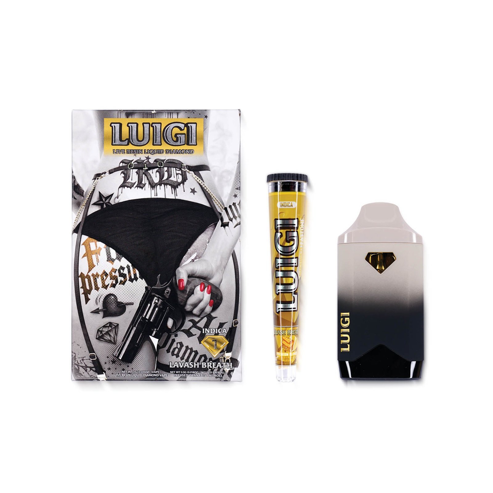 Luigi Series 5 Lavash Breath 2G Disposable β Strongest THC Vape