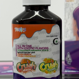 Dranks Crush Peach x Crush Pineapple 2G Dual Disposable – Strongest THC Vape