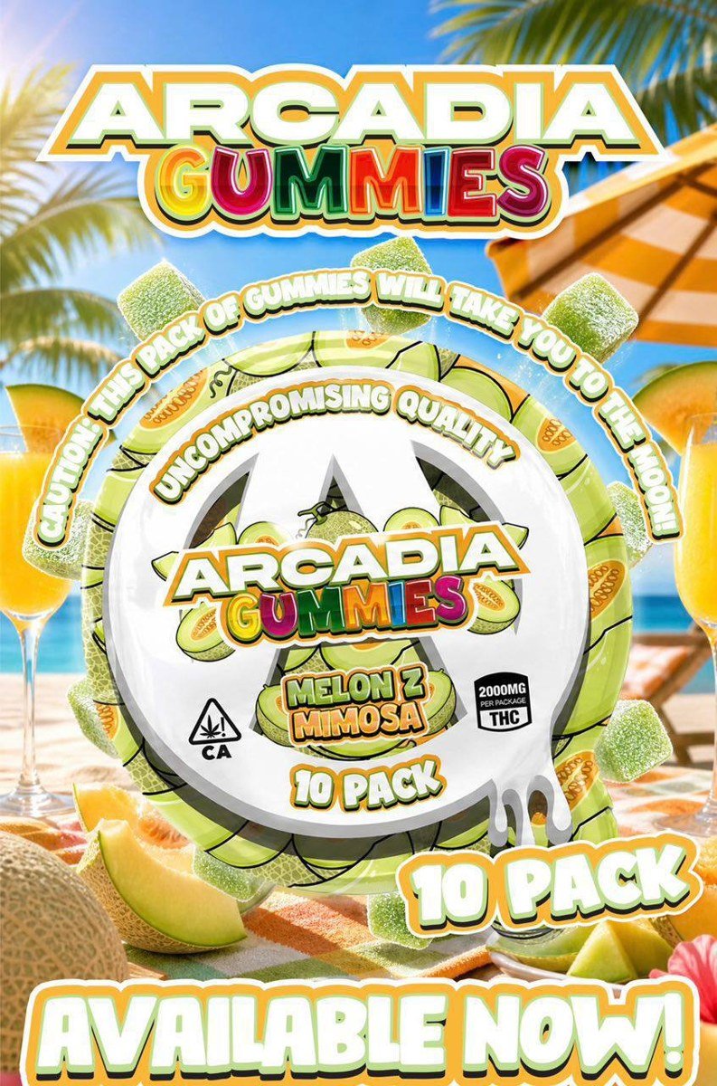 New Arcadia Gummies 2000MG 10 Pack – photo 2 – Strongest THC Vape
