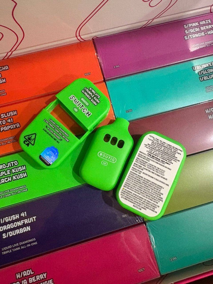 Boutiq V6 Mojito / Purple Kush / Peach Kush 2G Triple Tank β photo 3 β Strongest THC Vape