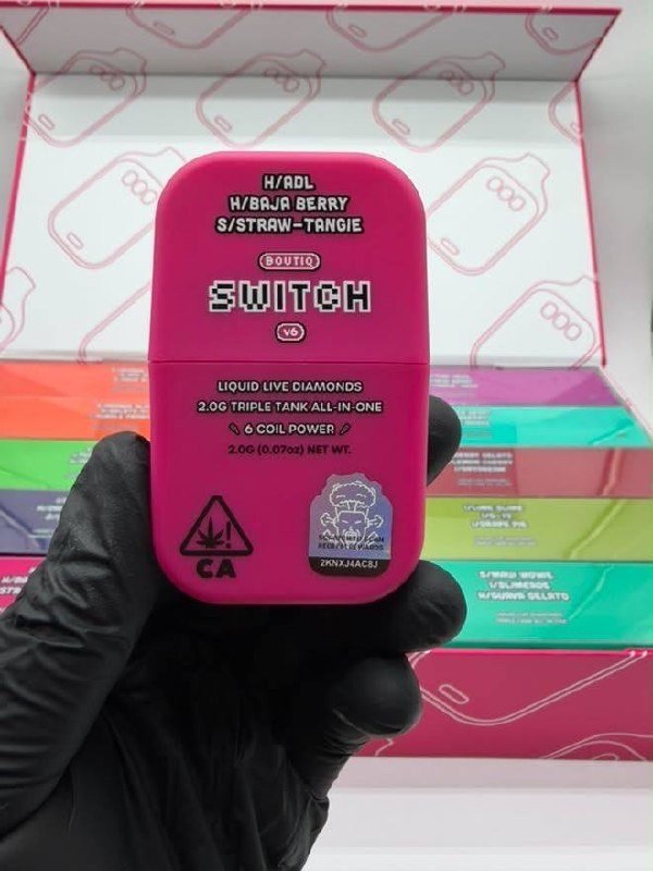 Latest Boutiq V6 Switch 2G Triple Tank Disposable β Strongest THC Vape