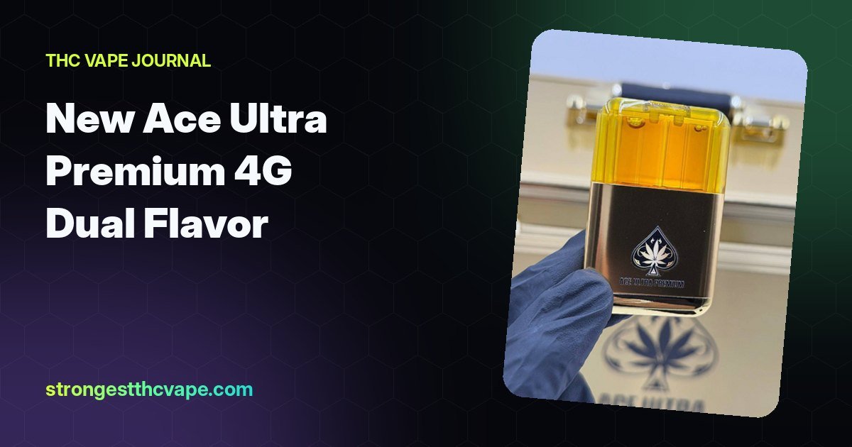 New Ace Drop: Ace Ultra Premium 4G Dual Flavor Disposable, New Device and New Flavors