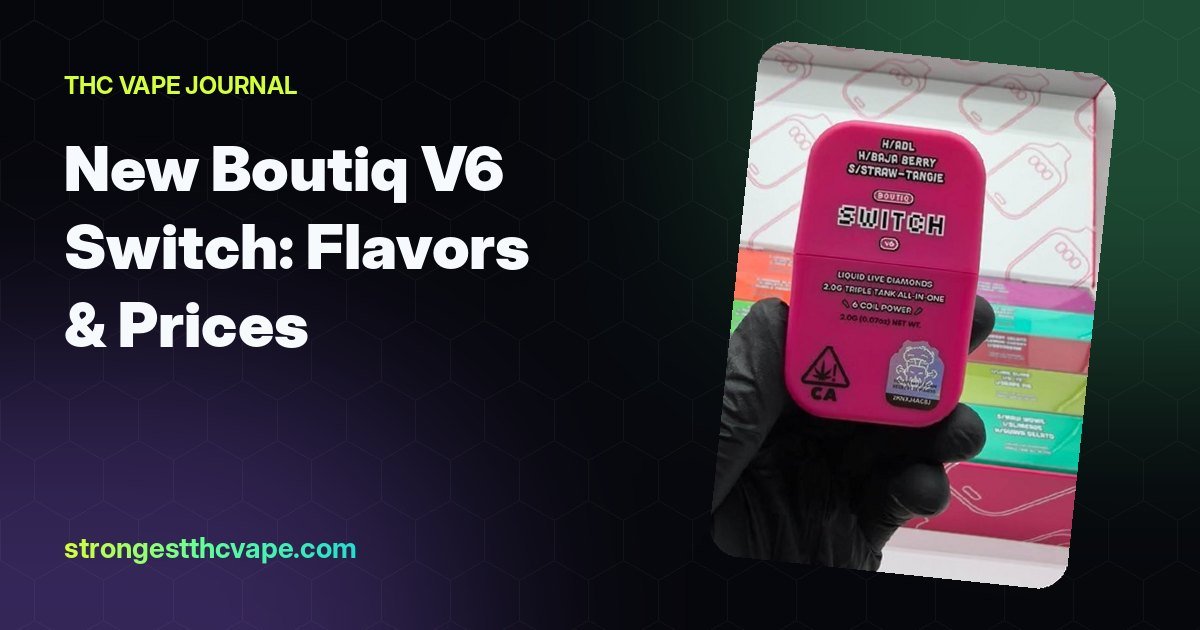 New Boutiq V6 Switch: Every Flavor, What Changed and Bulk Prices