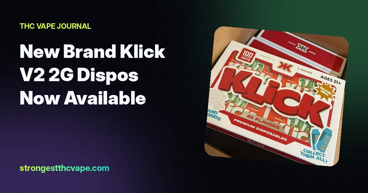 New Brand Klick V2 2G Dispos Now Available: Flavors, Packs and Prices