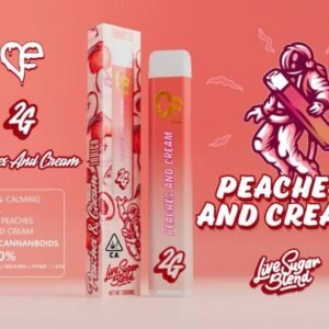 Favs Peaches And Cream 2G Live Resin – Strongest THC Vape