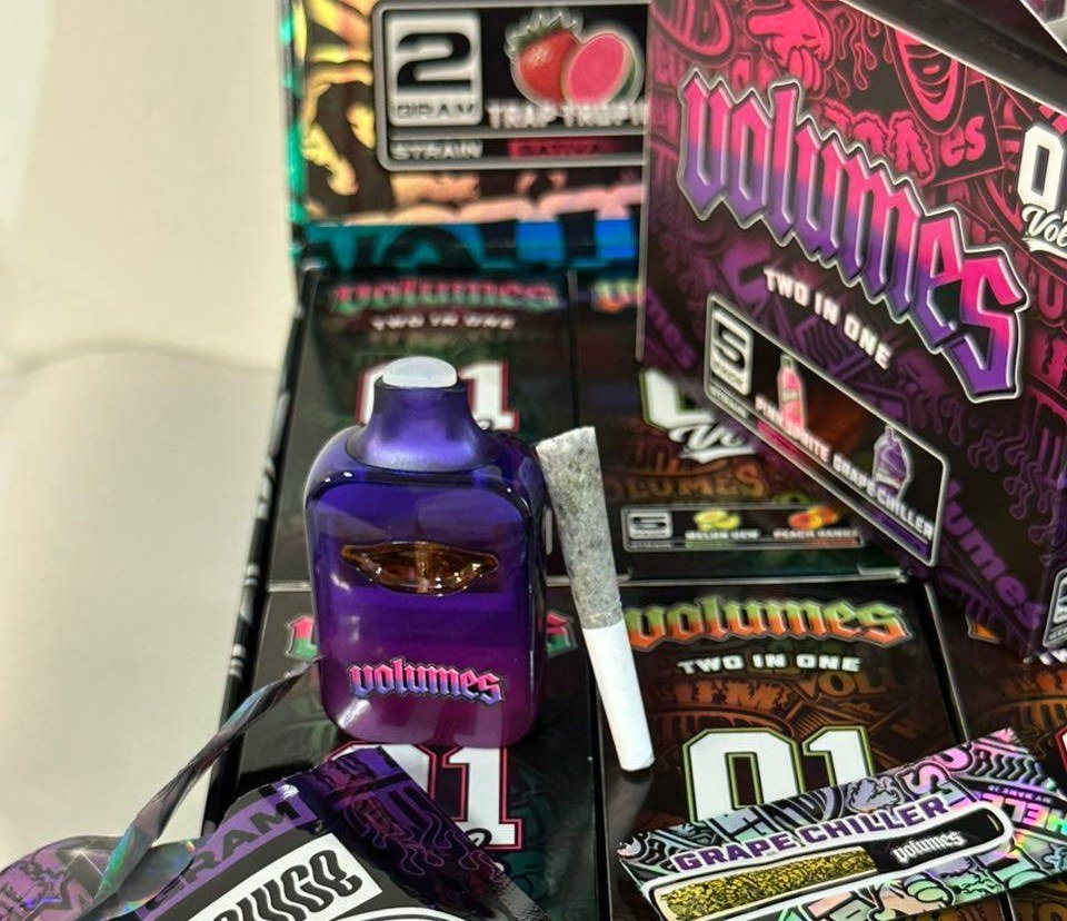 New Volumes 2G Two in One Disposable + Infused Preroll – Strongest THC Vape